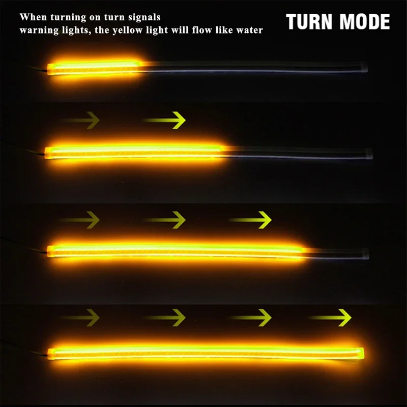 รูปสินค้า ไฟตกแต่งรถยนต์ LED 2 ชิ้น สีขาวเหลืองเปลี่ยนสีได้