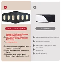 EMS Abdominal Toning Belt Muscle Toner Abs Trainer Electric USB Recharge Body Waist Massager Weight Loss Fitness Equiment Unisex - Image 5