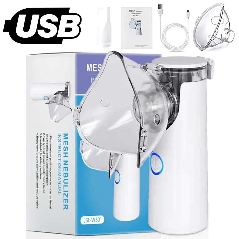 Medical Equipment Handheld Portable Nebulizer Silent Ultrasonicinalador Nebulizador Kids Inhaler Aerosol Atomizer Health Care mesh nebulizer medical nebulizer asthma inhaler spacer