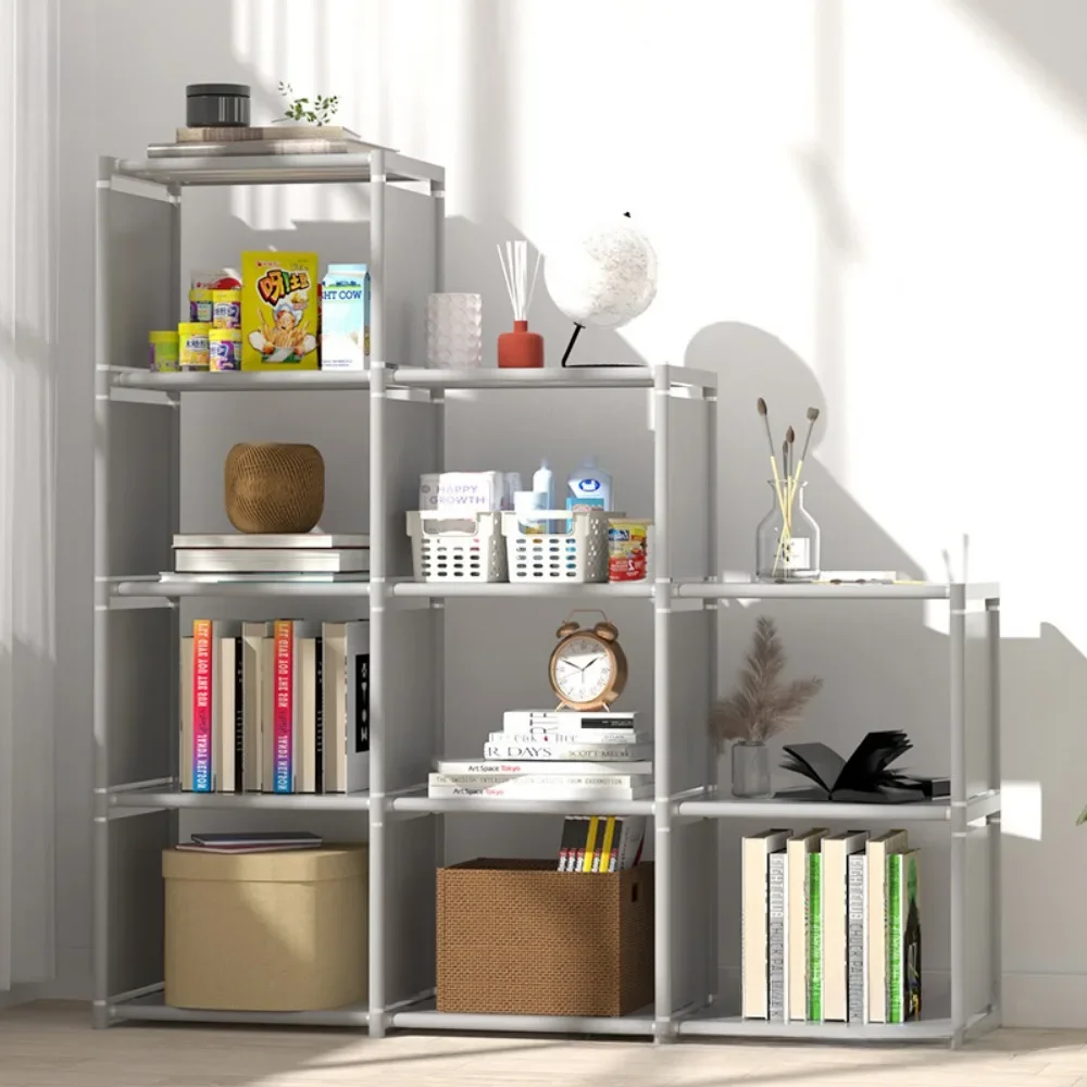 Bookshelf Simple Book Storage Rack Bookcase Debris Shelf Multi-layer Closet Organizer Living Room Easy Assembly Bookcase Storage storage rack