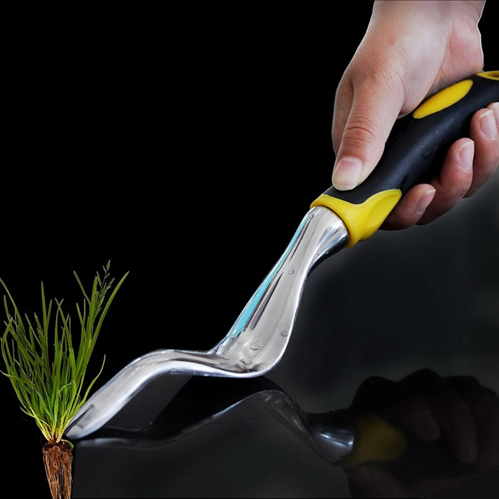 Magnesium Aluminum Grass Digging Vegetables Loose Soil Rooting Device Transplant Seedling Manual Weeding Tool Shovel Rubber