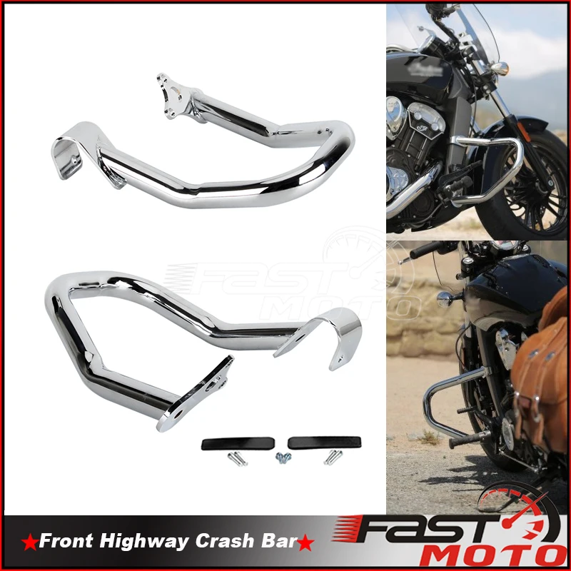 Motorcycle Rear Highway Crash Bars For Indian Vintage Dark, 40 OFF