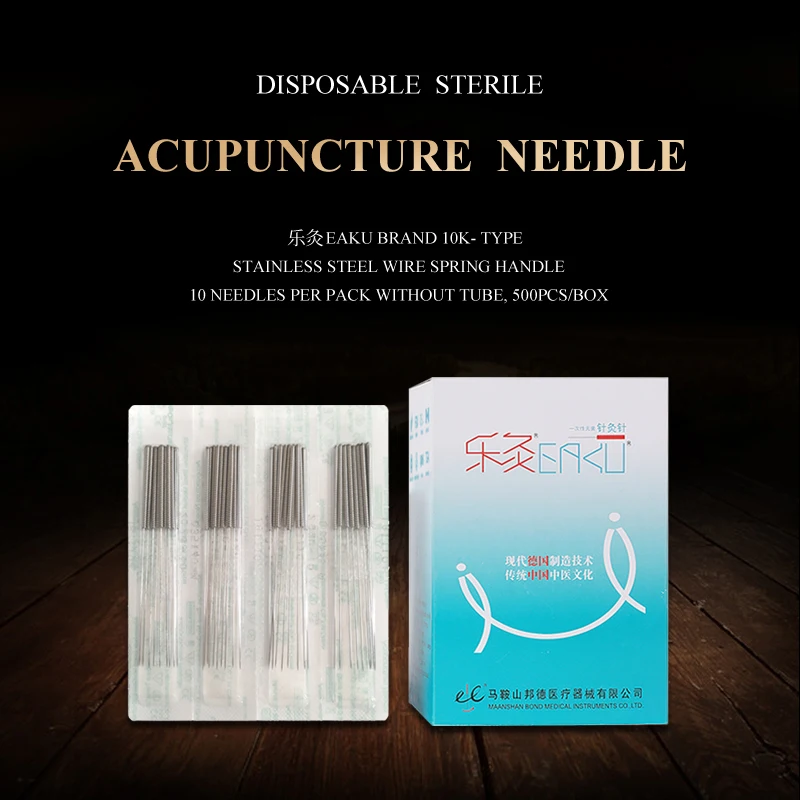 EAKU500pcsNeedlesNotube10KTypeAcupunctureNeedleNoTubeALL