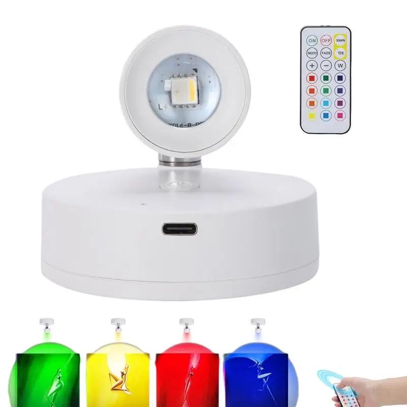 Wireless Uplighting for Plants Remote Control Rechargeable Accent Spotlights Battery Powered Uplighting Room Ambient Lighting led spotlight