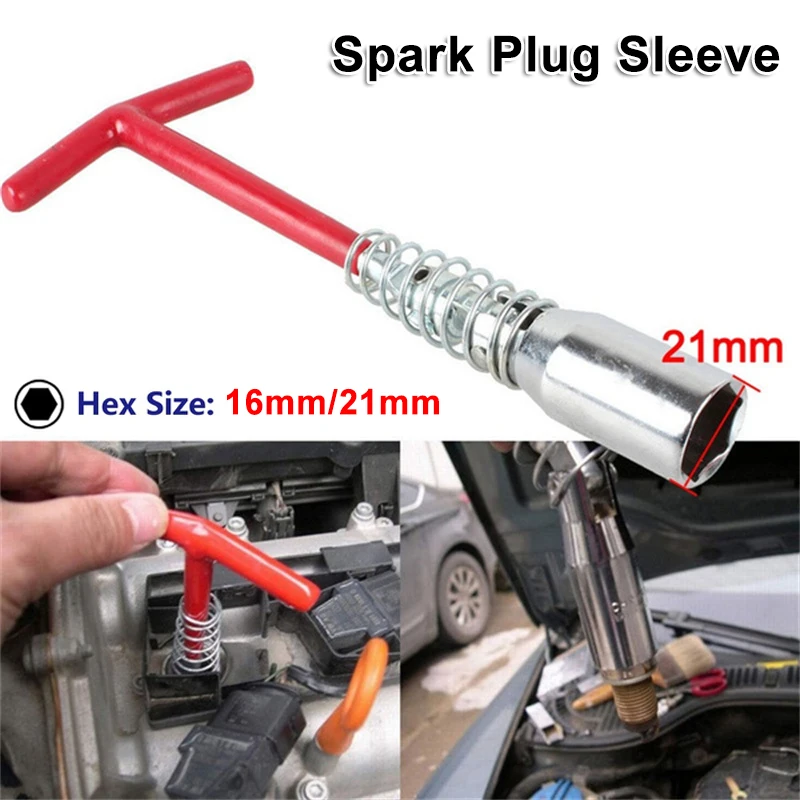 

16mm/21mm Car T Type Spark Plug Socket Wrench Spark Plug Removal Tool Car Repair Tool