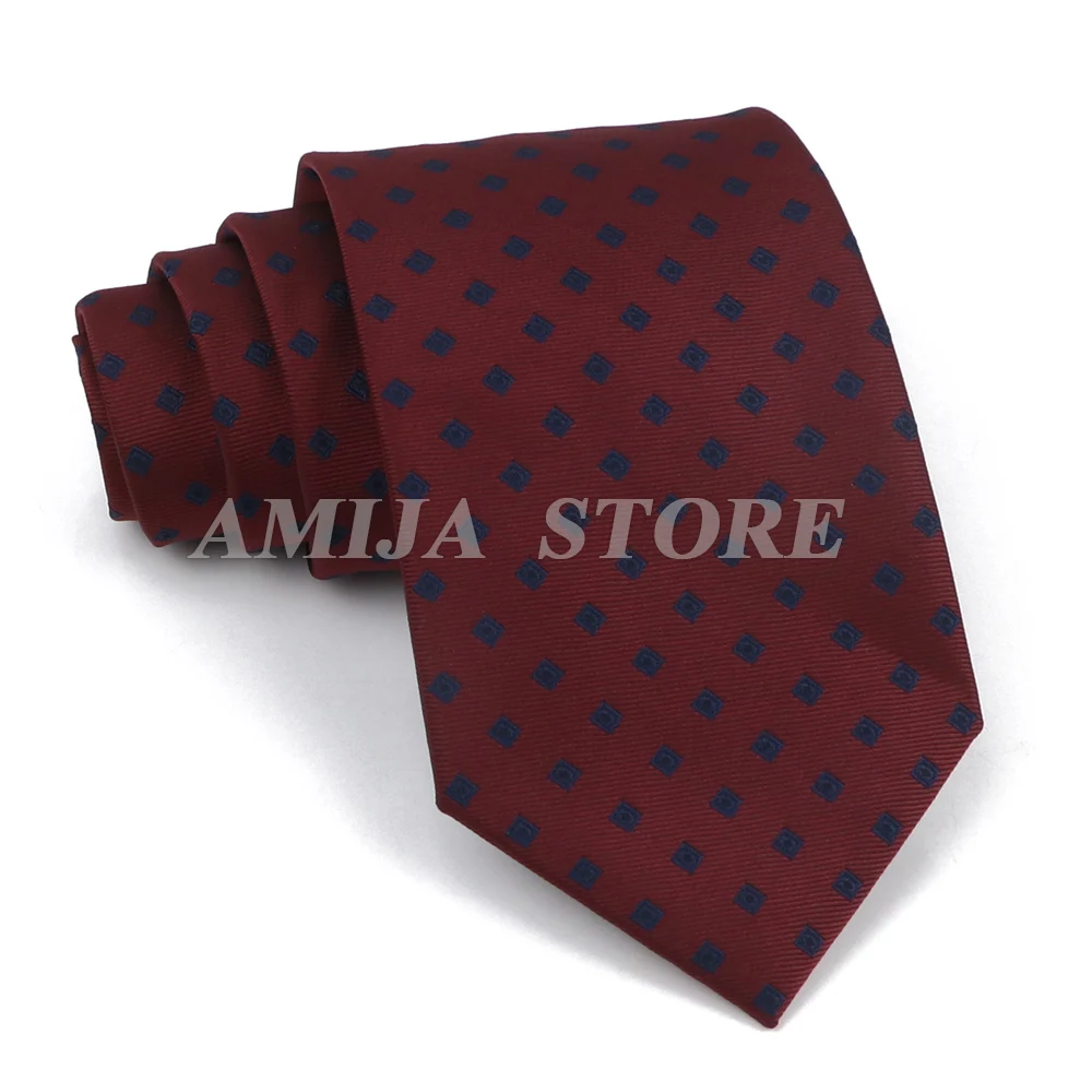 WeiShang - 6 cravatte da uomo classiche, in 100% seta e in tessuto jacquard, Stile 04, M