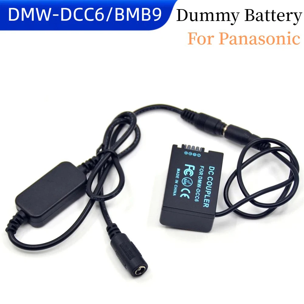 

Step-Down Cable 12V-24V+BMB9E BMB9 Dummy Battery for Panasonic FZ100K FZ48K FZ45K FZ40K FZ60 FZ62 FZ70 Camera DCC6 DC Coupler
