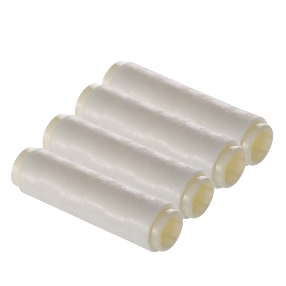 Packung mit 4 Stück, 200 m, hochfester elastischer Köderfaden, Meeresangelköder, Köderlinie, Köderschoner, Nylon für Pesca-Angelzubehör – Detail 3