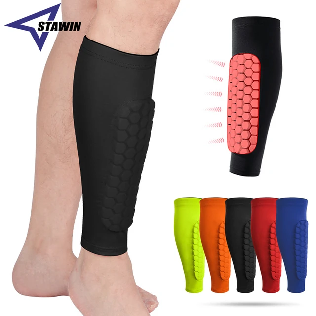 Soccer Shin Guards Shin Pads for Kids Youth Adult, Calf Compression Sleeve  with Honeycomb Pads, Support for Shin Splint Baseball Boxing 