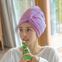 Femmes cheveux longs serviette de cheveux à séchage rapide serviettes en microfibre douce bonnet de douche serviette chapeaux de bain pour femmes bonnet de cheveux secs dame Turban tête 4