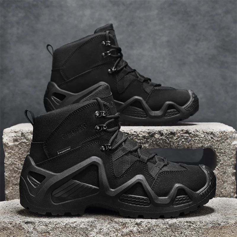 Climbing Hiking Shoes Ankle Men Outdoor Boots Tactical Boots Army Mens Military Desert Waterproof Work Safety Shoes