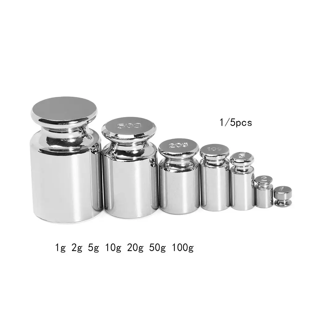 Precision Chrome-Plated Calibration Weight Set - Accurate Measurement for Weighing Scales (Various Gram Options)