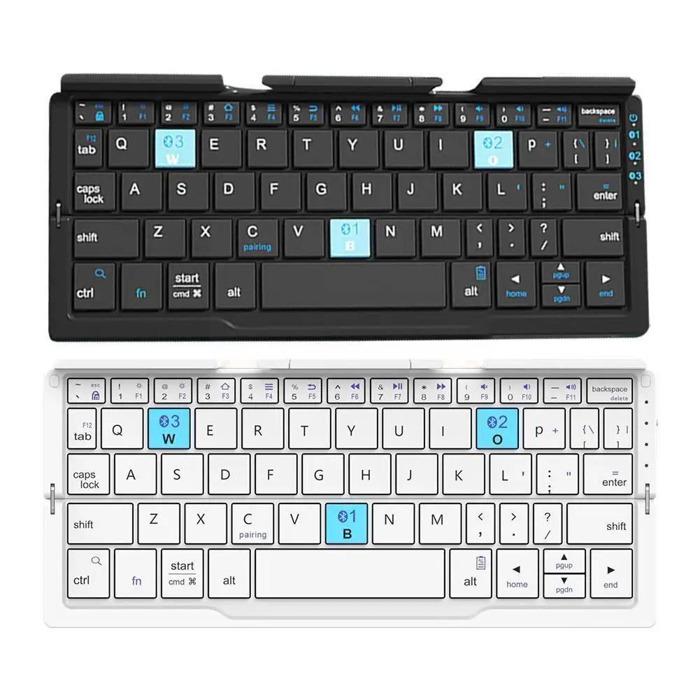 

Bluetooth Folding Keyboard For Phone Tablet Wireless Mini Portable Mobile Phone Tablet Universal USB Rechargeable Keyboard T9C0