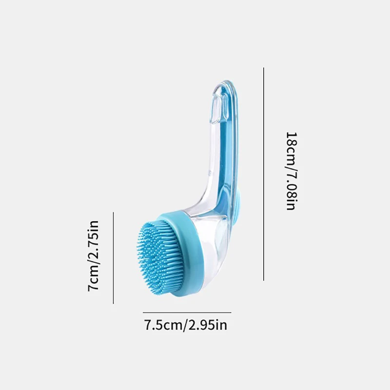 Long Handle Shampoo Brush Bath Brush Scalp Massage Press To Dispense Comb Body Exfoliation Comb Hairdressing Styling Tools 6