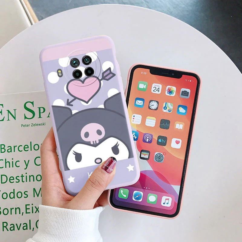 Cover For Xiaomi Mi 10T Lite 5G Funda Phone Case Kuromi My Melody Family  Back Cover