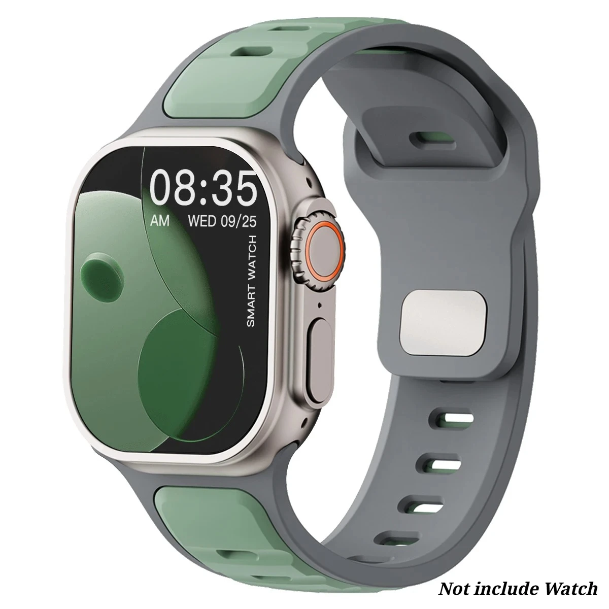 Silicone Sports Band for Apple Watch - Flexible Replacement Strap, Multiple Sizes Available