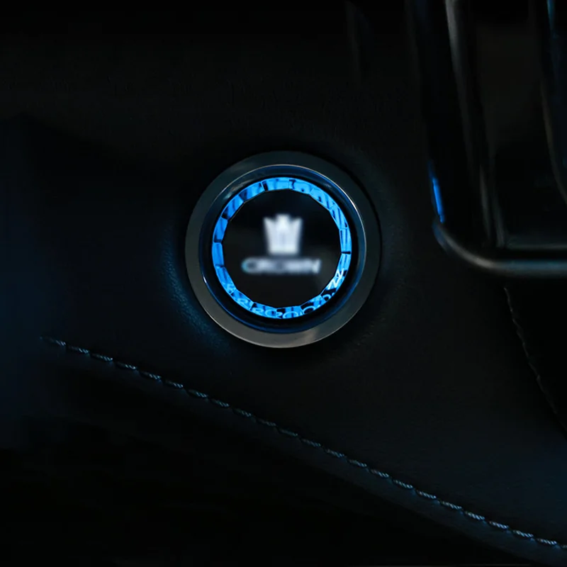 Suitable for S210 series crown crystal ignition cover Toyota Camry Highlander one-button start decoration interior accessories car start button
