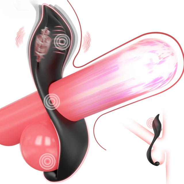 Vibrating Cock Ring Penis Ring for Men Ejaculation Delay Penis Glans Vibrator Clit Stimulator Adult Goods Sex Toy for Couples 1