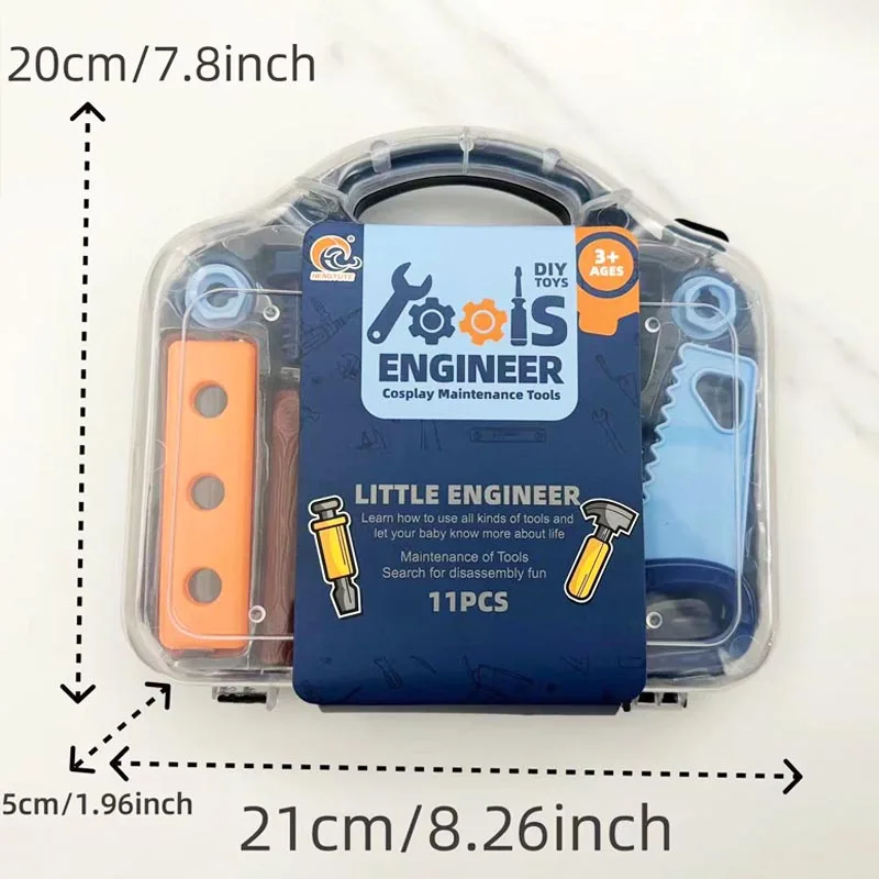 Kids Montessori Educational Toys Boys Girls Repair Toys Screw Assembly for Children's Toys Tool Box Pretend Play Models