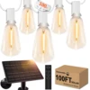 100FT Remote Dimmable Solar String Lights Outdoor ST38 LED Fairy Garden Lamp Wedding Party Xmas Halloween Hanging Patio Light 1