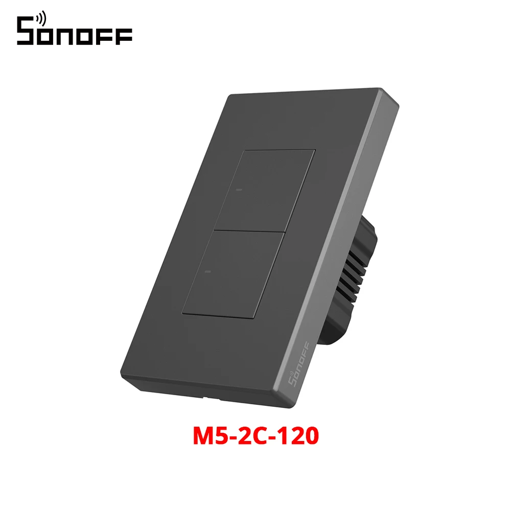 SONOFF M5 SwitchMan Smart Wall Switch 120 Type Push Button Switch 1/2/3 Gang Smart Home Wall Panel APP Remote Control Support R5 