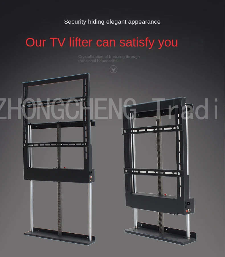 LCD TV lifting movement Electric TV cabinet partition lifter expansion bracket h