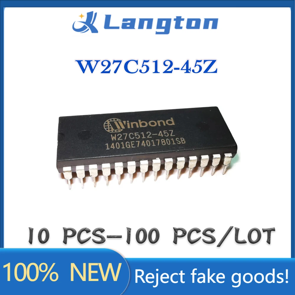 100% Nuovo Originale W27C512-45Z W27C512-45 W27C512-4 W27C512 W27C51 W27C5 W27C W27 W2 Ic Eeprom 512Kbit Parallelo Dip-28
