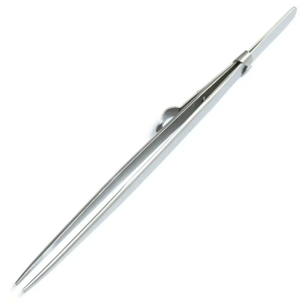 Stainless Steel Cartridge Stylus Tweezer LP Vinyl Record Turntable Clamp Clip