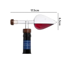 Red Wine Aerator - Portable Transparent Quick Decanter Spout (Peach Shape)