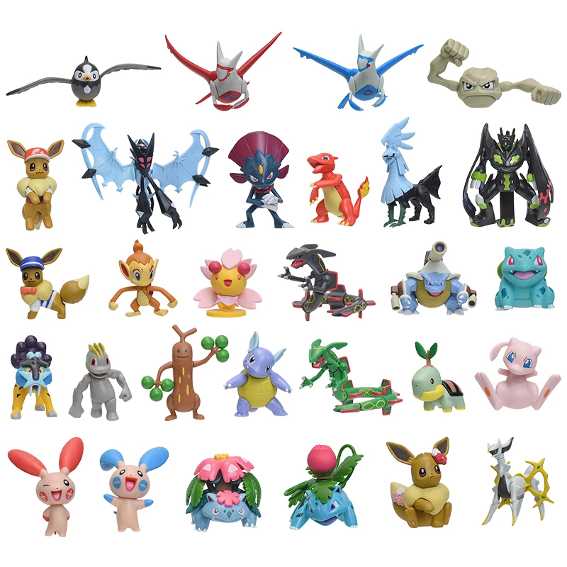 Pokemon Anime Ash Charizard Groudon Mewtwo Geoamico Raikou Latias Chimchar Pika Action Figure Giocattoli Bambole Per Regali Per Bambini