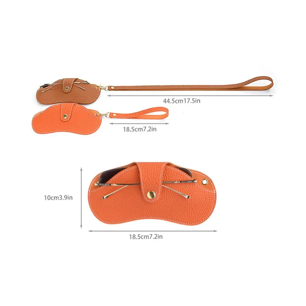 Buckle Design PU Leather Glasses and Sunglasses Case