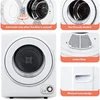 Euhomy 110V Portable Clothes Dryer 850W Compact Laundry Dryers 1.5 cu.ft Front Load Stainless Steel Electric Dryers Machine 6