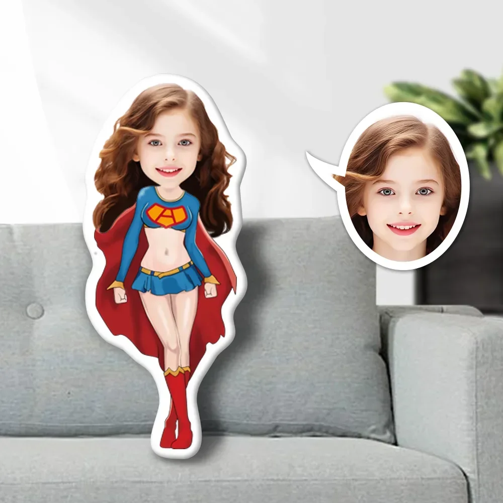 Custom Super Gril Photo Face Pillow 1 | Custom Super Gril Photo Face Pillow 1