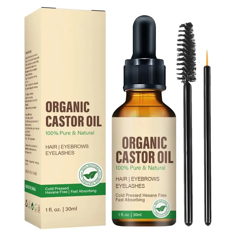 

New Castor Oil Hair Growth Essentiall Oils Essence Skin Massage oil Eyebrows Growth Serum Hair Care Oil Hair Thickening Essence