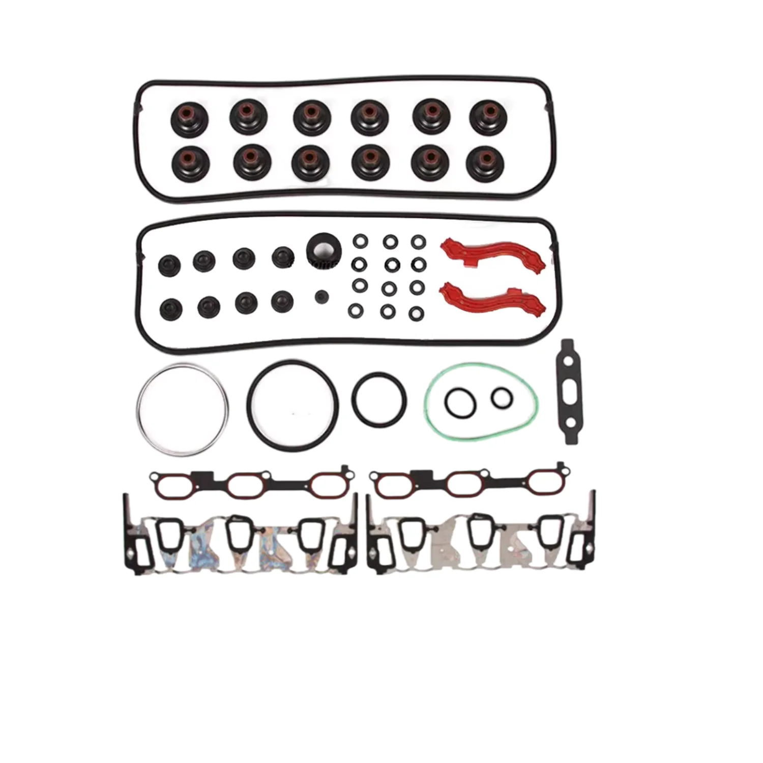 Parti del motore Set guarnizioni testata adatta 3.4 L per 05-09 Chevrolet Equinox Pontiac Torrent 3.4L V6 Gas OHV VIN F OEM HS9071PT-3 - immagine 4