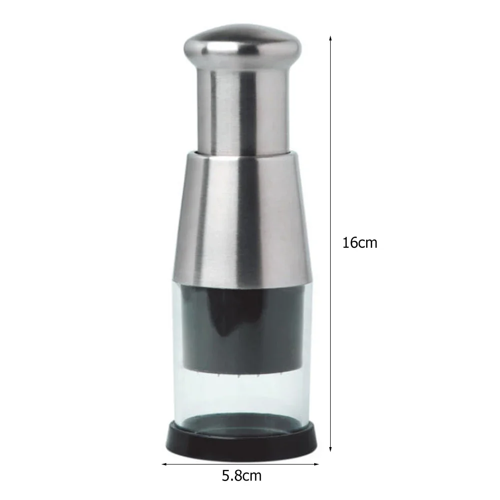 Stainless Steel Manual Hand Chopper Kitchen Tools Vegetable Chopper Mini Garlic Mincer for Garlic Ginger Herbs Nuts