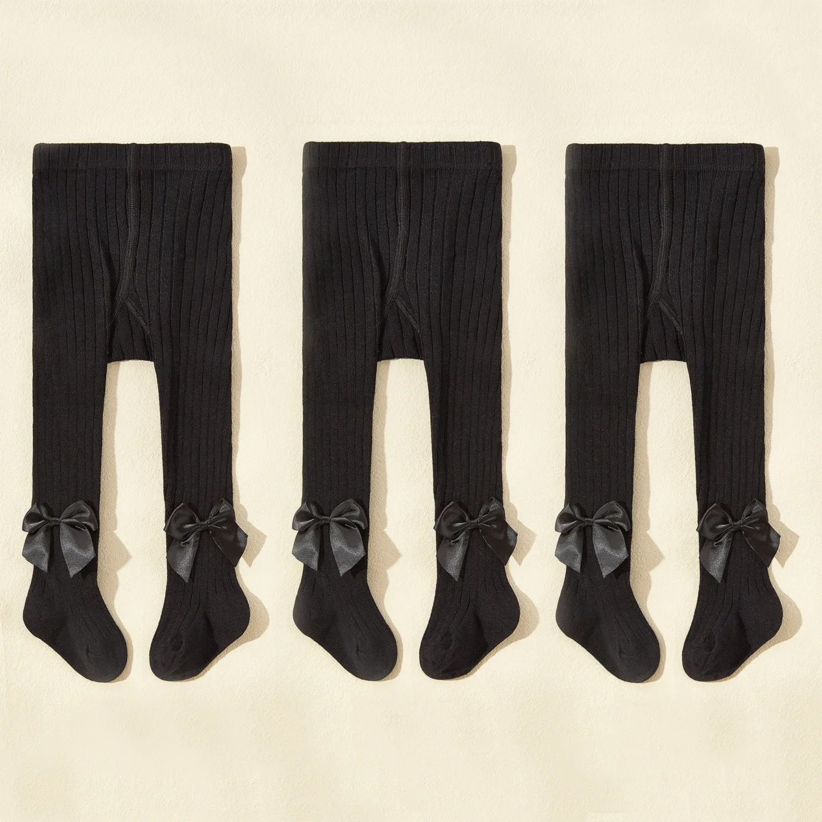Baby Girls Bowknot Cotton Tights 5