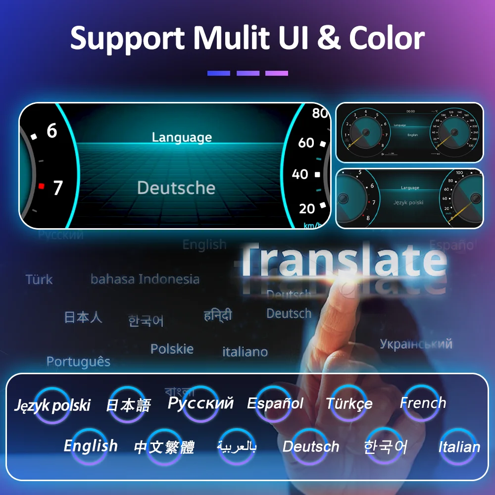 Panel de Instrumentos Digital LCD para VW Passat B5, años 2005-2011; Panel de Instrumentos para Automóvil, Cabina Virtual, Tacómetro, Velocímetro, Indicador de Combustible; Kit de Actualización, Plug-and-Play 6
