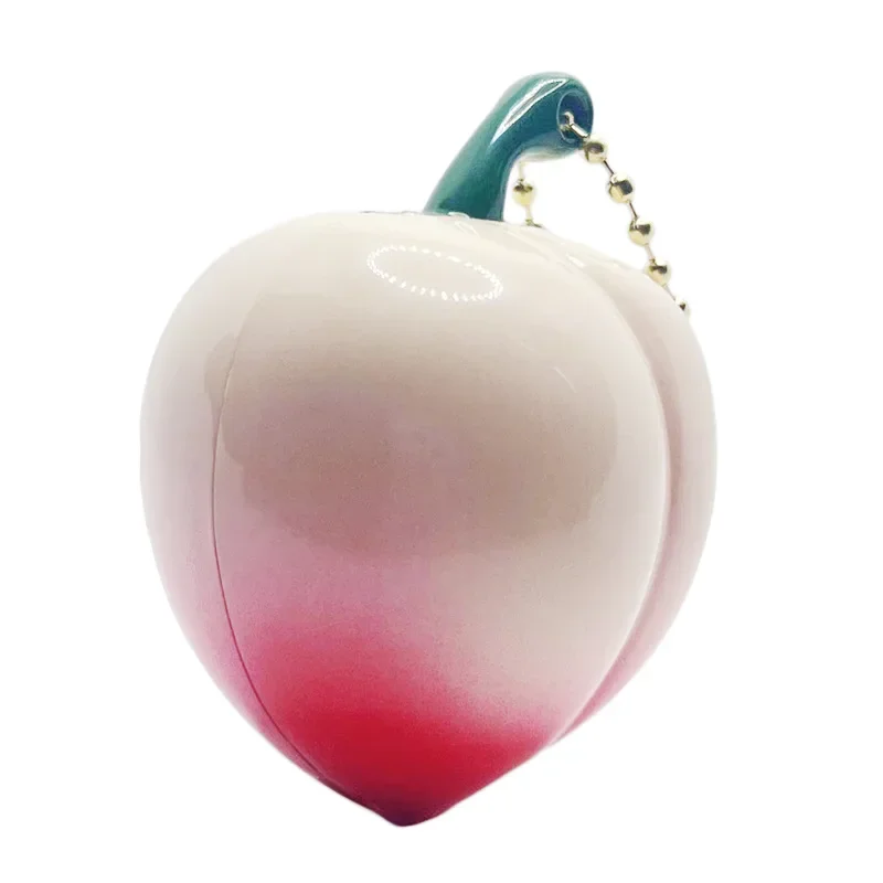 Internet celebrity cute peach shaped women's gift gas lighter, personalized keychain, high-quality lighter