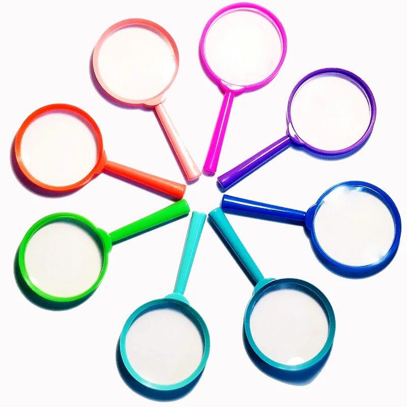15PCS Magnifying Glass For Kids Party Favors Outdoor Observation Science Educational Toys Classroom Prizes For Students