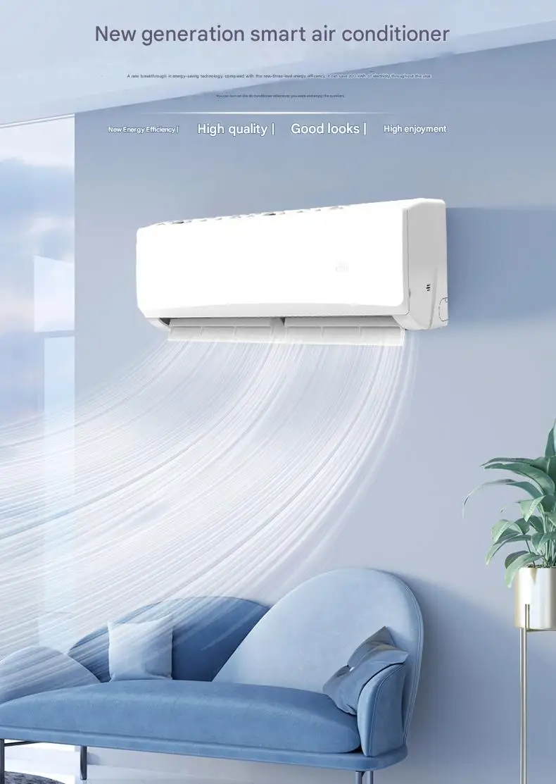 Quality Intelligent Home Use Smart On/Off Split Air Conditioners Wall-Mounted Air Conditioner Cooling and Heating AC Home Use 3 Quality Intelligent Home Use Smart On/Off Split Air Conditioners Wall-Mounted Air Conditioner Cooling and Heating AC Home Use 3
