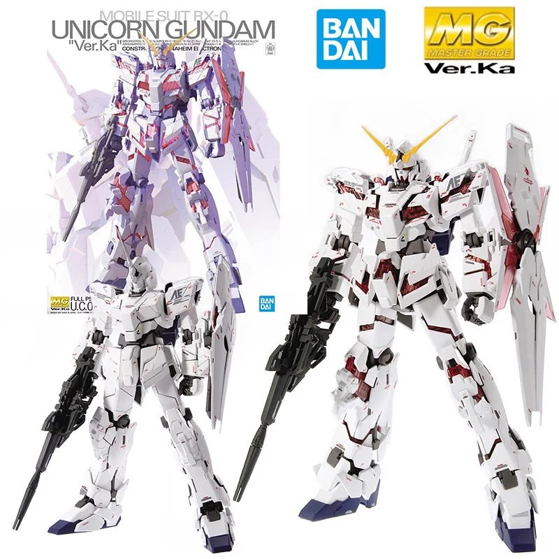 

Bandai MG единорог Gundam Ver.ka 1/100 20 см Gundam UC аниме Оригинальная фигурка Модель сборная игрушка