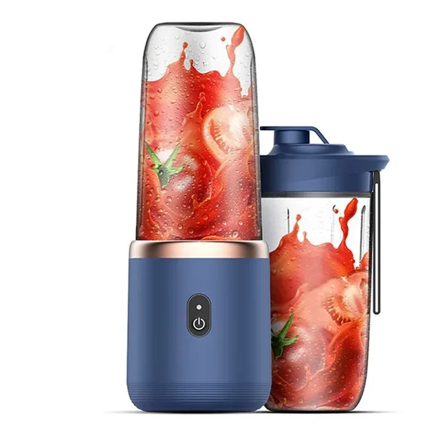 Mélangeurs de jus de fruits portables, Mini bouteille électrique personnelle d'été, USB, 6 lames, presse-agrumes, Machine pour la cuisine 1