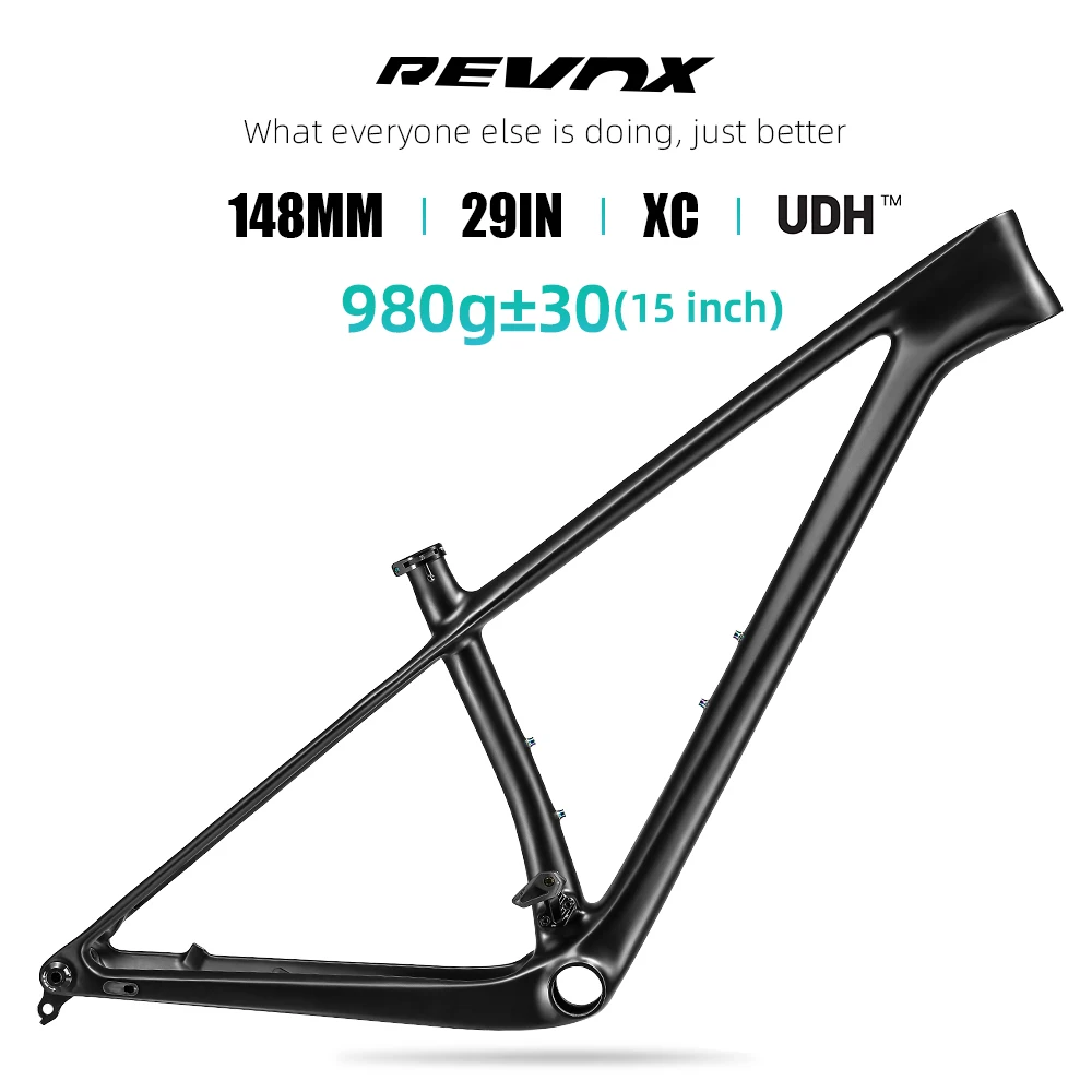 LEXON Carbon MTB Frame 29er Mountain Bike Frame 980g Boost 148mm UDH MTB Carbon Full Inner Cable Cycling Parts