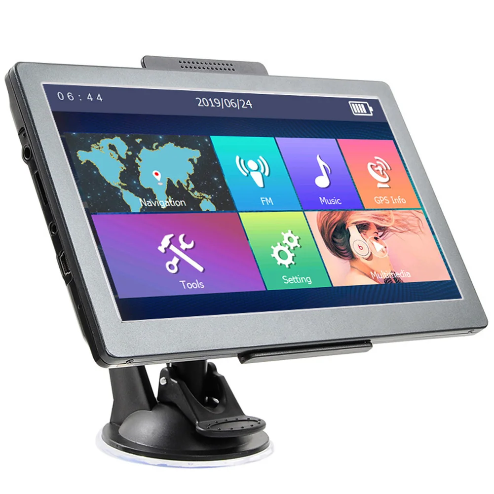 

7 Inch Car GPS Navigation Truck GPS 256M+8G Navigtor Touch Screen FM Transmitter Multimedia E-Books MP3 MP4 Car Accessories