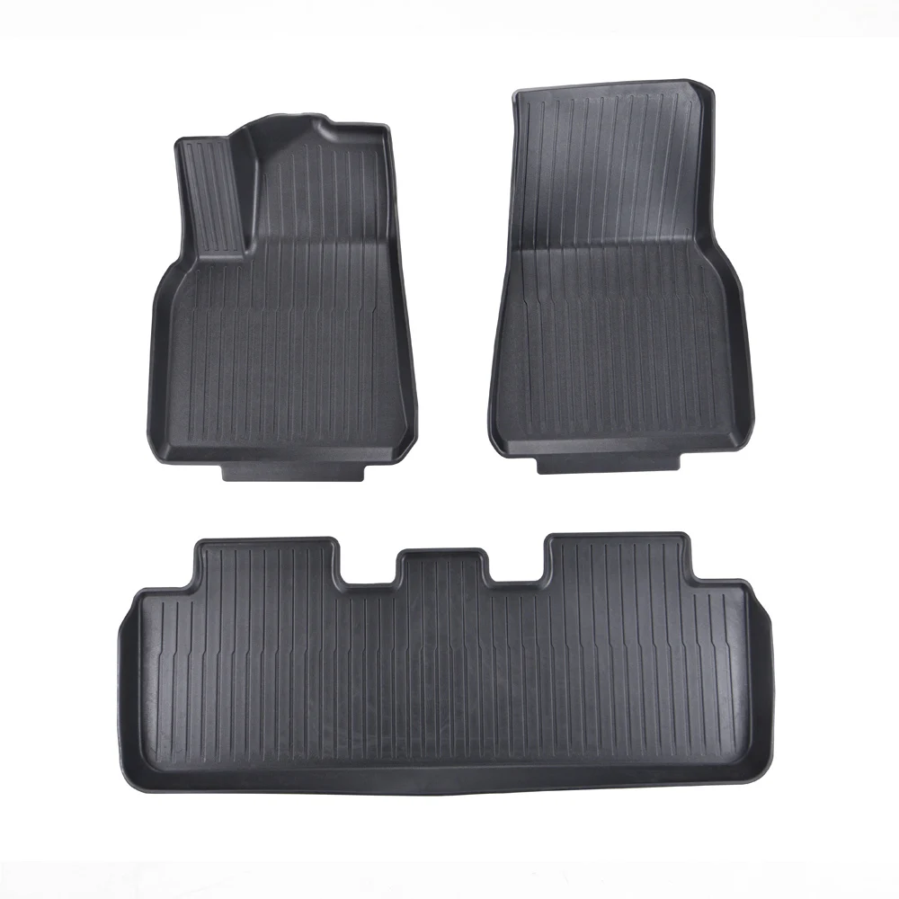 

Waterproof 5-seat Tpe Car Floor Mats foot carpet liner Interior Accessories All Weather For T Model Y
