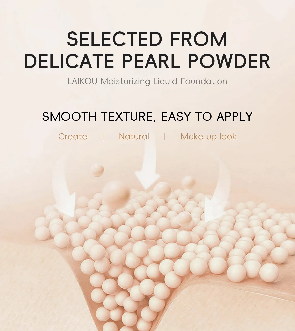 Description Picture 5 of itemLAIKOU 3 Colors Long-lasting Face Foundation Cream Waterproof Concealer Liquid Even Skin Tone Professional Base Makeup Cosmetics