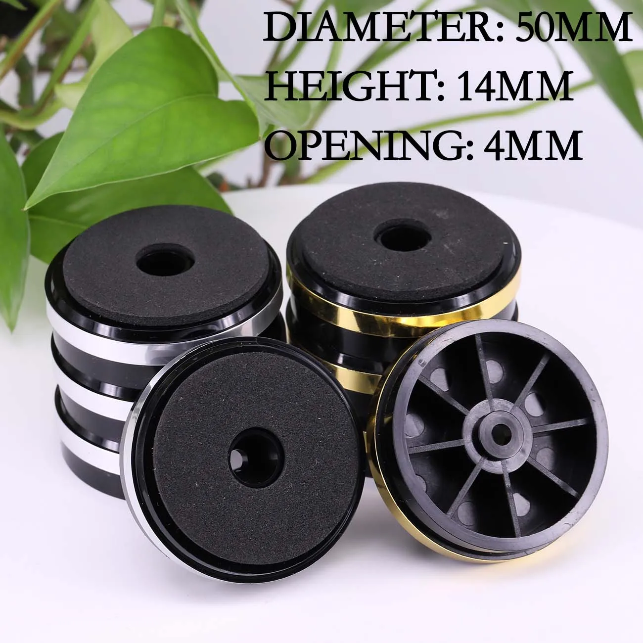 Audio Isolation Feet 30*8mm 40*10mm Plastic Amplifier Feet Speaker Pad CD DAC Speakers Shock Absorption Pad 4PCS