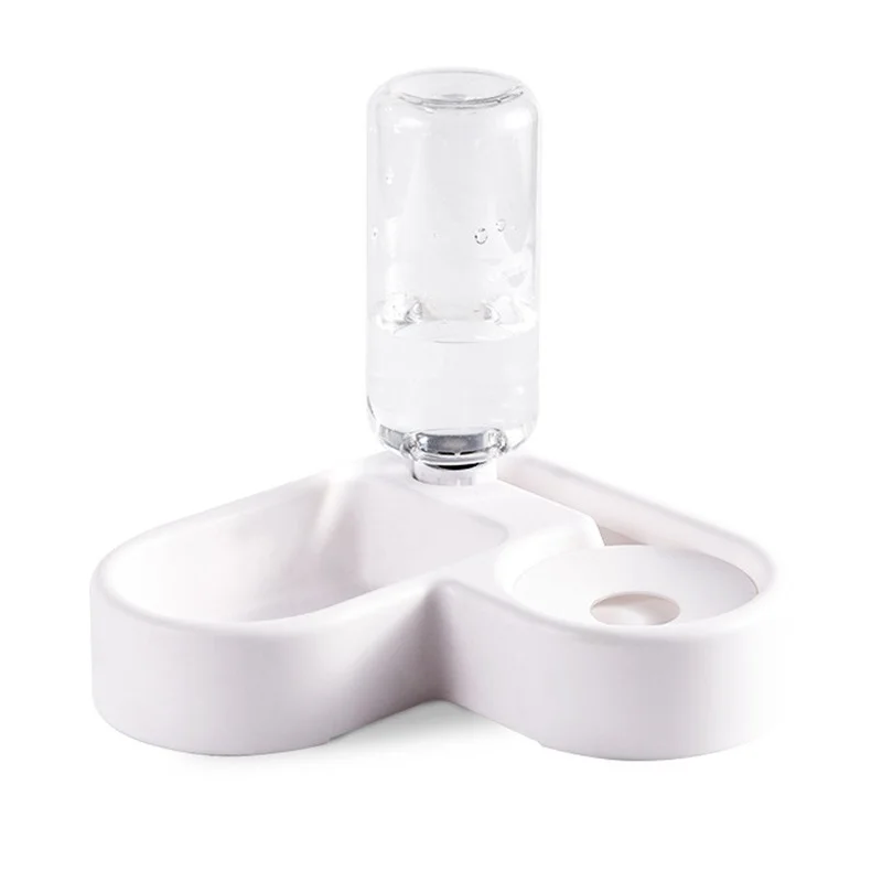 

2023 Multifunctional Pet Automatic Feeder Drinking Fountain Large Capacity Dispenser for Dogs and Cats Corner Dog Bowl