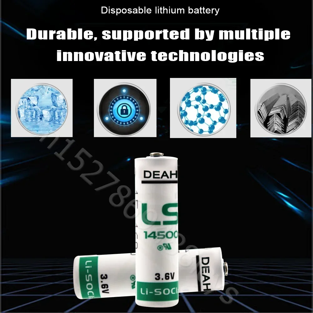 4PCS New 3.6V LS14500 LS 14500 ER14505 14500 TL5104 Lithium Battery For PLC Equipment CNC Machine Primary Batteries